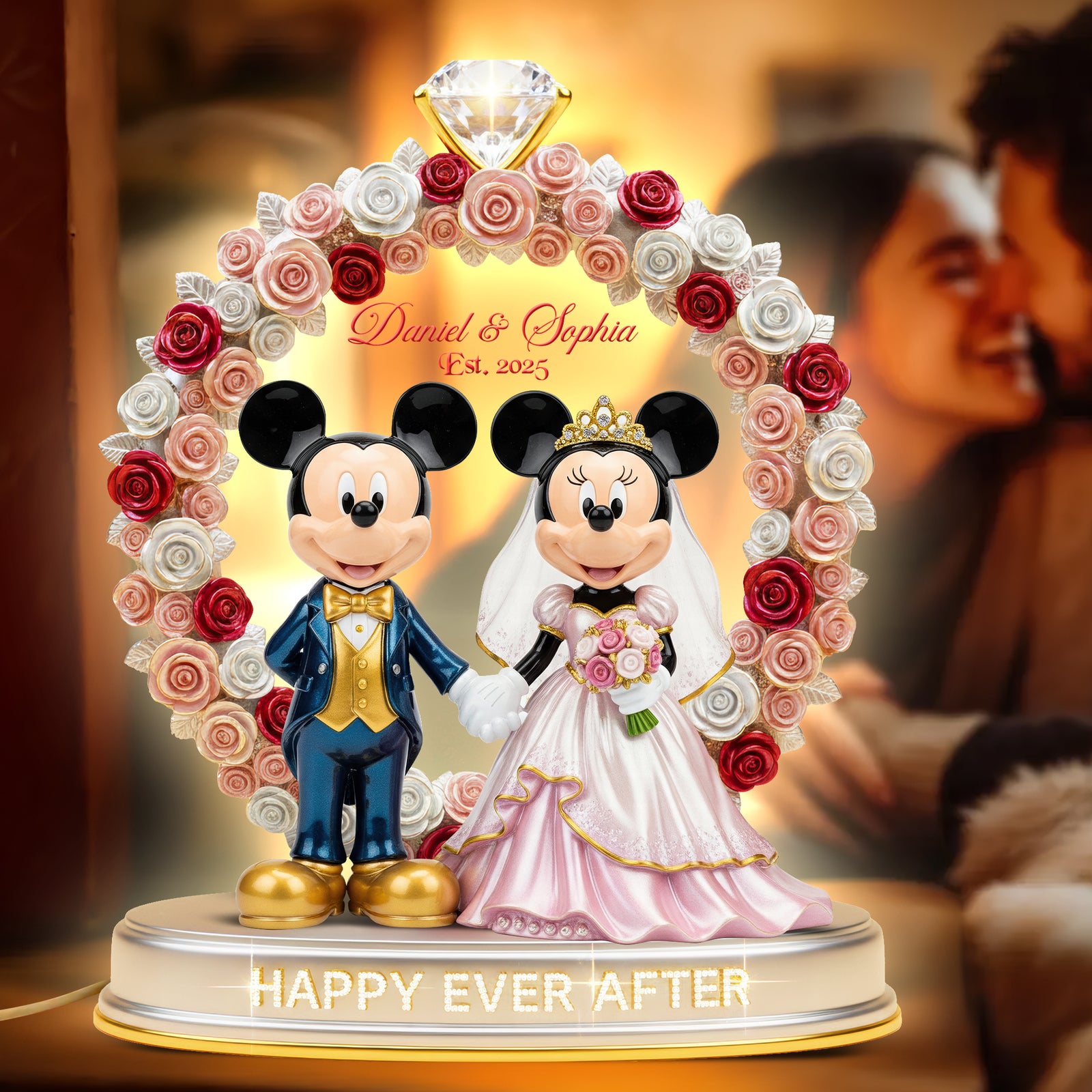 Happy Ever After Light Box Personalized Gifts For Couple 05PGQN281125-Homacus