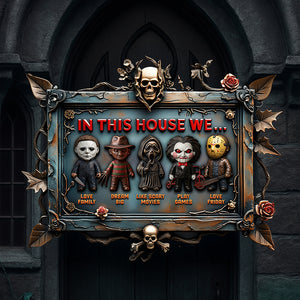 Horror House - Metal Sign Personalized Gifts For Horror Fan 03qhqn200525-Homacus
