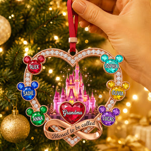 Grandma Blessed With Love Christmas Ornament - Personalized Gifts For Grandma 05nadt240826