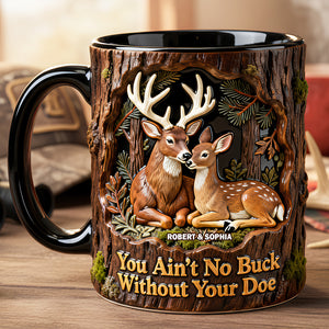Deer Hunting Couple Mug - Personalized Gifts For Couple 03NADT130126-Homacus