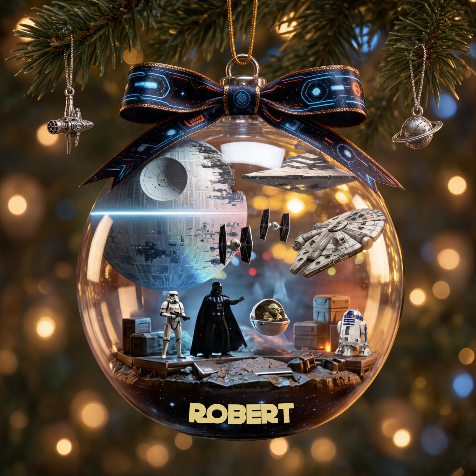 Space Scene Ornament - Personalized Christmas Gifts For Space Lovers 01OHLU200826-Homacus