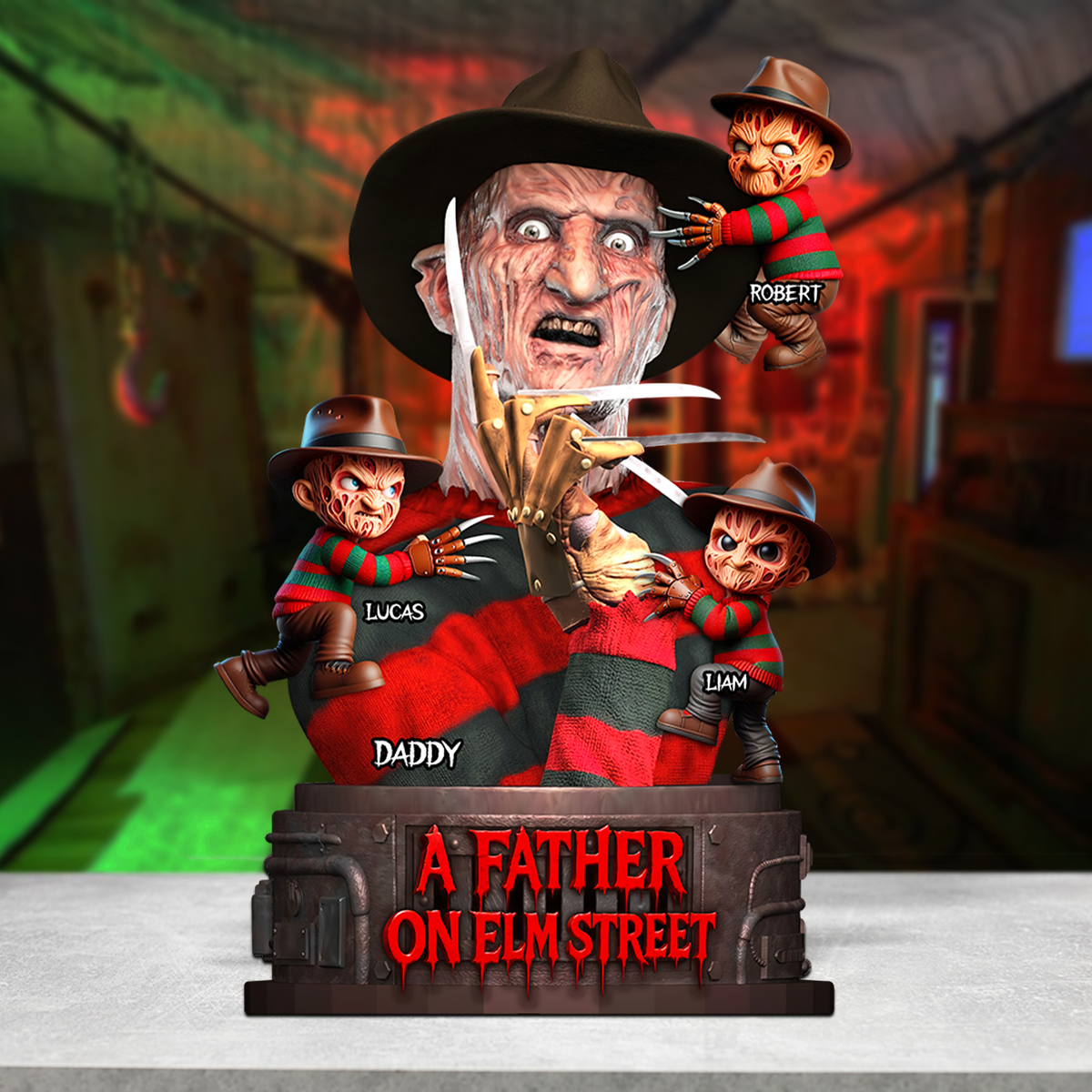 Horror Dad Acrylic Plaque Personalized Gifts For Dad 02OHPU150525-Homacus