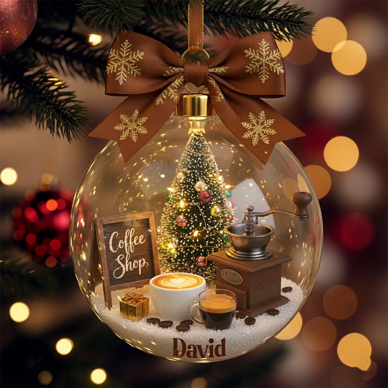 Vintage Coffee Ornament - Personalized Gifts For Coffee Lovers 01palu041125-Homacus