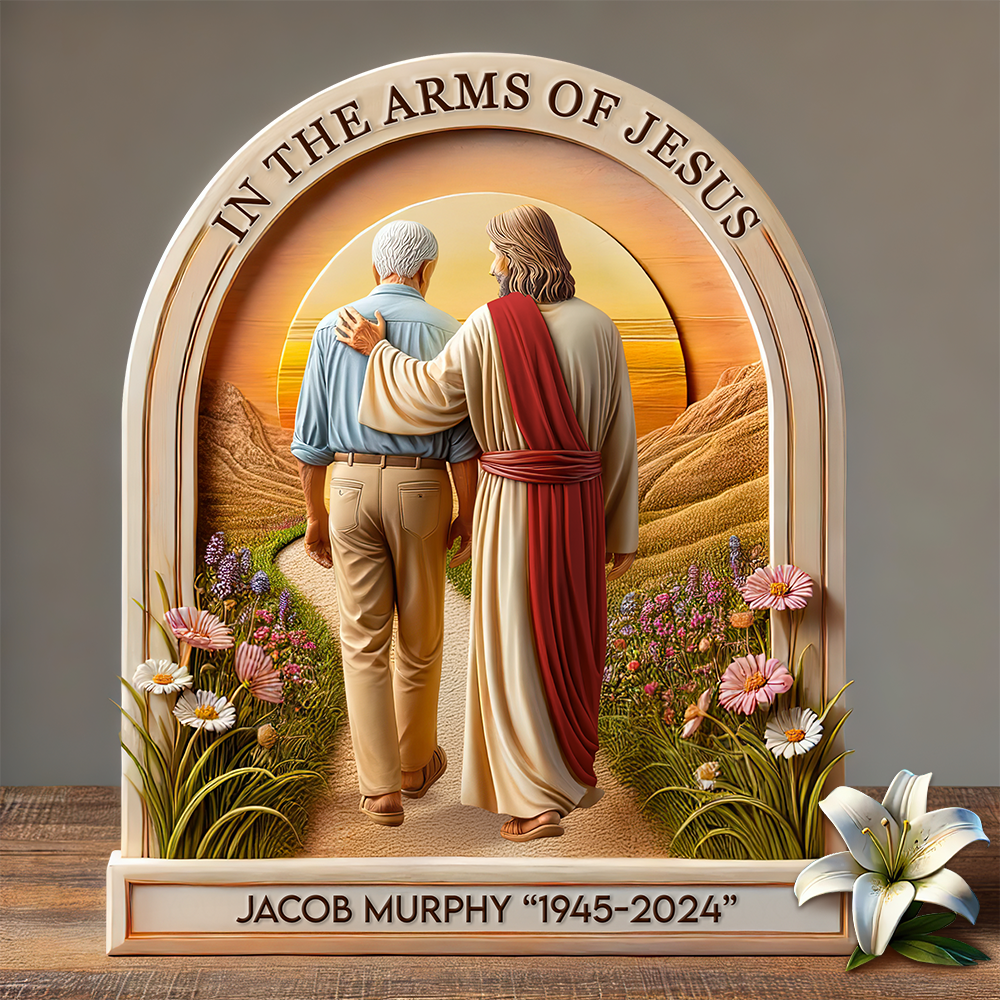 Heaven Jesus Plaque - Personalized Memorial Gifts 02hupu160425-Homacus