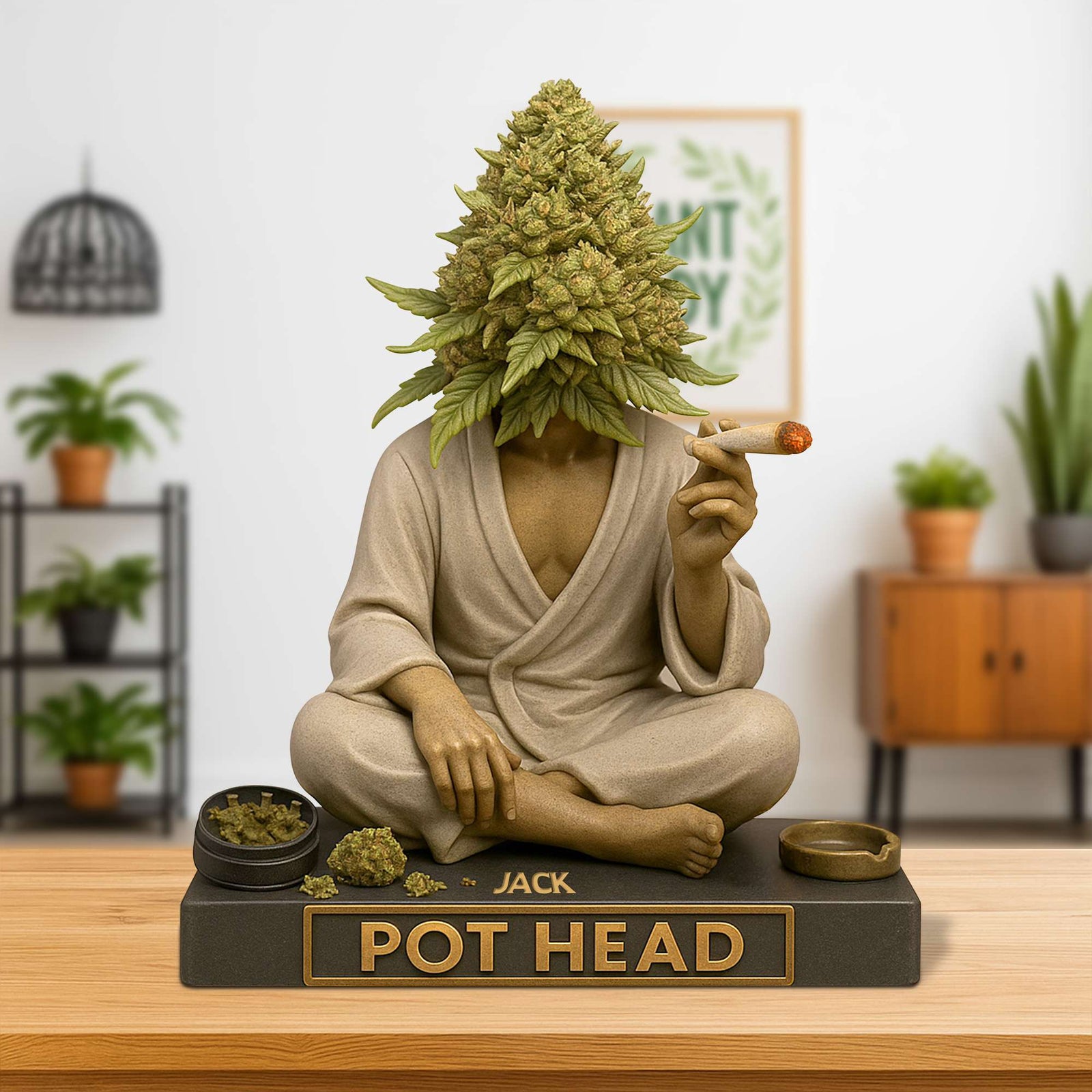 Pot Human Head Acrylic Plaque Personalized Gifts For Stoners 01TOTN040625-Homacus