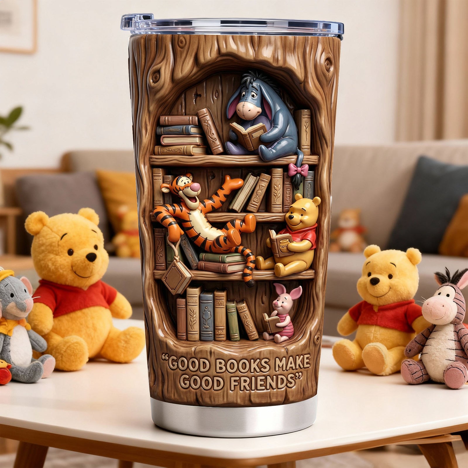 Good Books Make Good Friends 20oz Tumbler - Gift For Friends 07PALU160126-Homacus