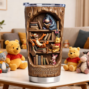 Good Books Make Good Friends 20oz Tumbler - Gift For Friends 07PALU160126-Homacus