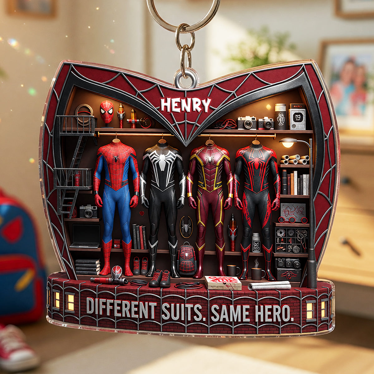 Masked Hero Collection Keychain - Personalized Gifts For Kids 05todt040826-Homacus