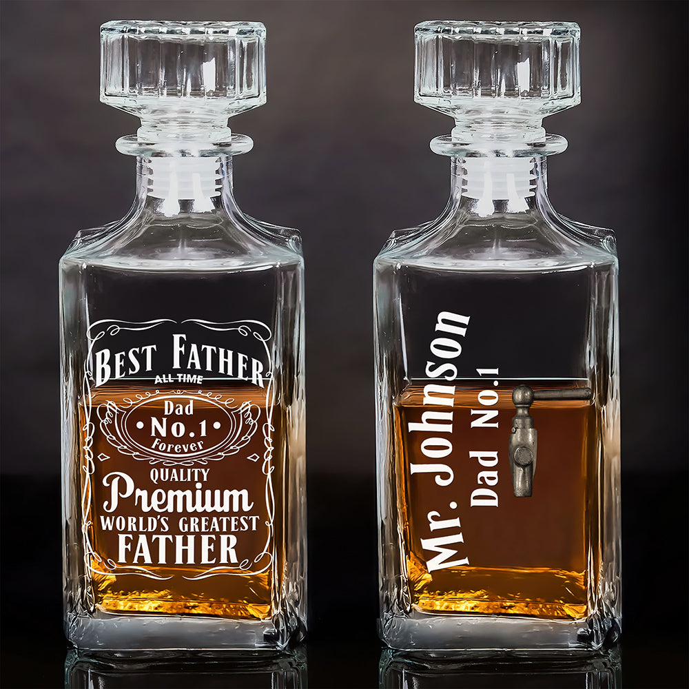 Drinking Loving Dad Whiskey Bottle - Personalized Gifts For Dad 04qhqn020425-Homacus