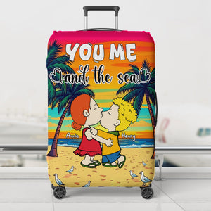 Personalized Gifts For Couple Luggage Cover You Me And The Sea 03XQLU191224HG-Homacus