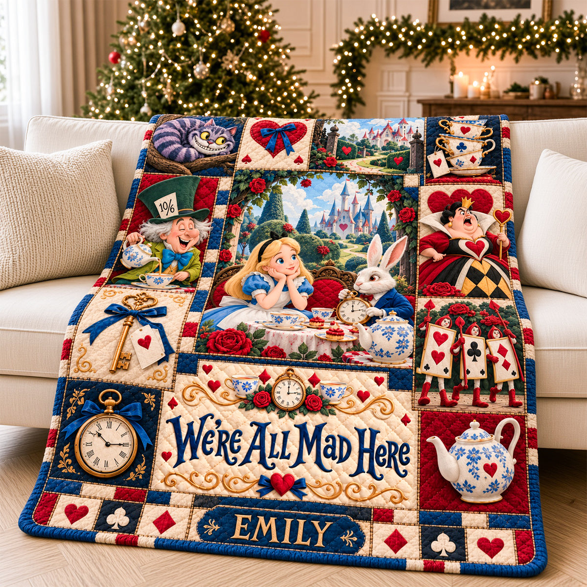 75th Anniversary Whimsical World Blanket - Personalized Gifts For Childhood Blanket 02HADH061026-Homacus