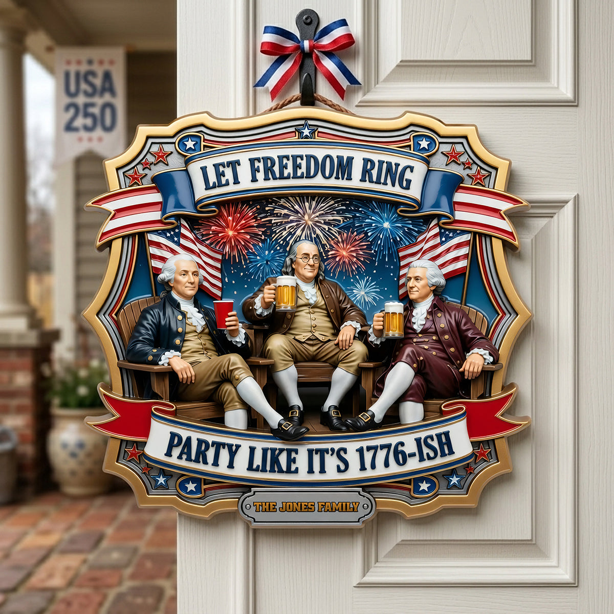 Freedom Celebration Acrylic Sign- Personalized Gifts For Family 03TOTA030626-Homacus