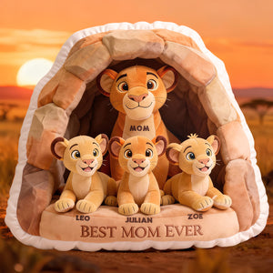 Best Mom Ever Custom Shaped Pillow - Personalized Gifts For Mom 02NADT040226-Homacus