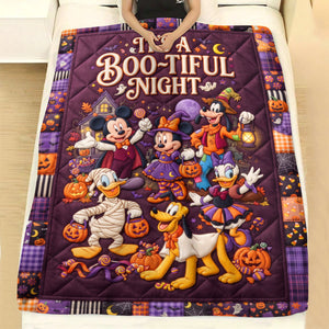 Boo Tiful Night Blanket - Personalized Gifts For Halloween 06tyqn100826-Homacus