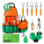 12-Piece Garden Tool Set with Apron - Durable Gardening Kit 12acxx161224-Homacus