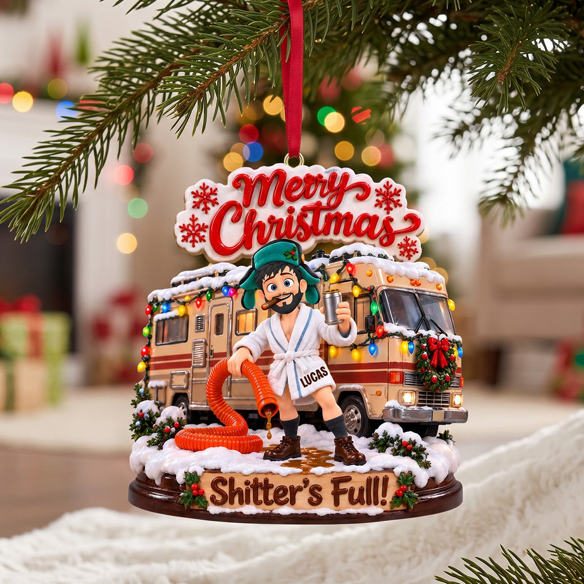 Christmas Vacation Acrylic Ornament - Personalized Gifts For Christmas 01natn151026-Homacus