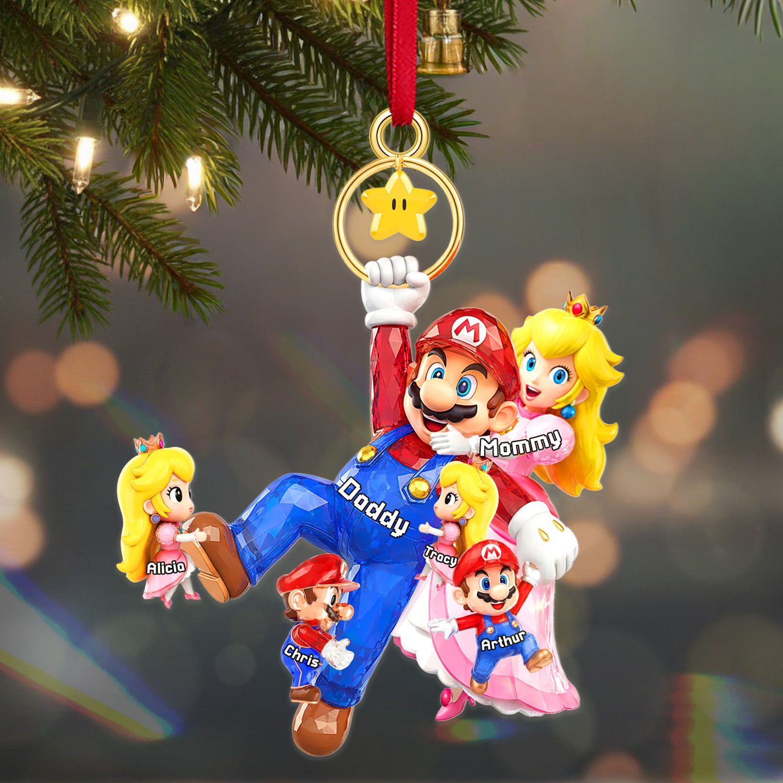 Family Ornament - Personalized Gifts For Family Christmas Ornament 03QHMG250925-Homacus