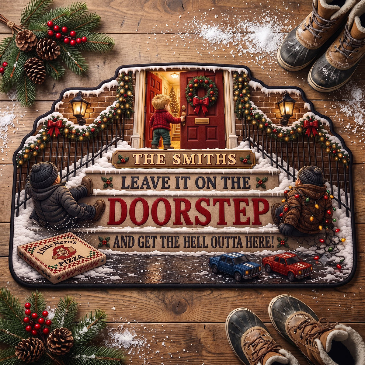 Funny Christmas Doormat - Personalized Christmas Gifts For Family 07hadh280826-Homacus