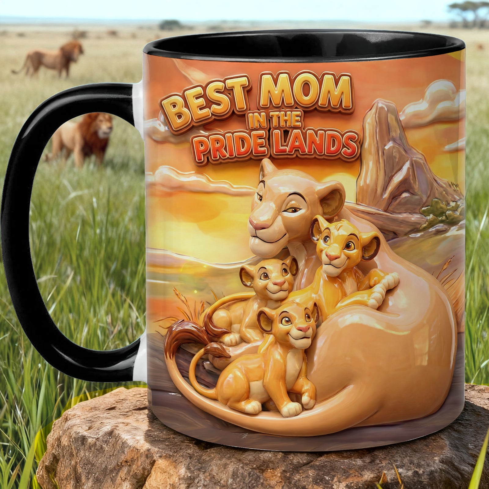 Mom And Kids Coffee Accent Mug - Personalized Gifts For Mother's Day Coffee Mug 01HULU060226-Homacus