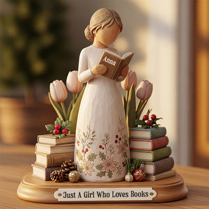 Reading Girl Personalized Gifts For Book Lovers Acrylic Plaque 08pgtn151025-Homacus