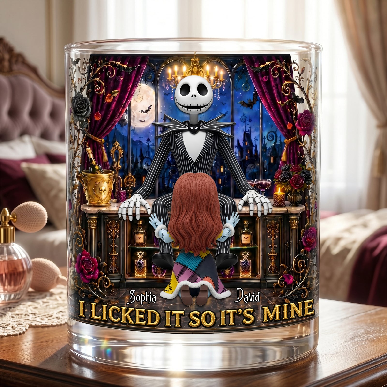 Dark Romance Round Glass – Funny Gifts For Couple 06tolu090626-Homacus