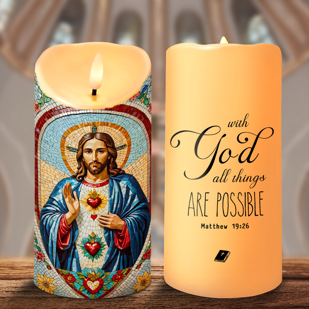 Light Of The World LED Candle - Gifts For God Lovers 01humg160725-Homacus