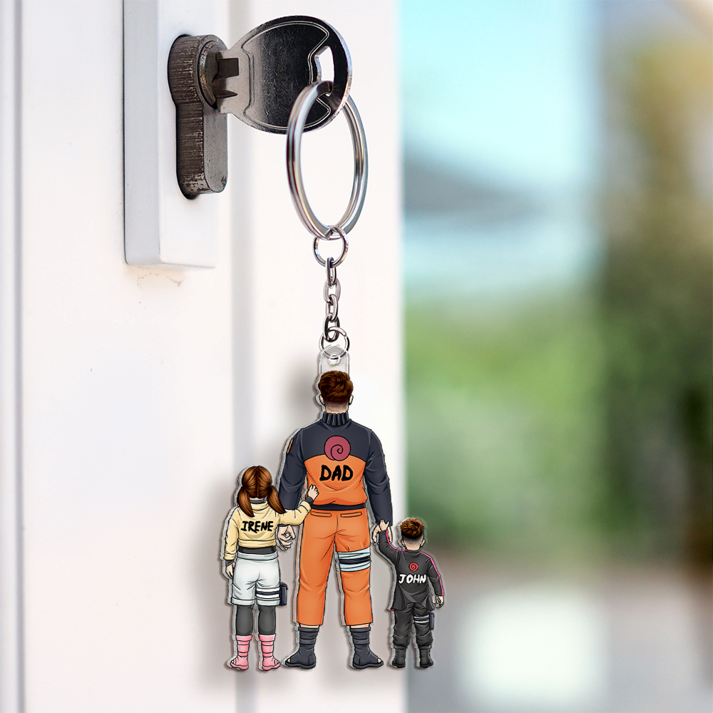 Dad Keychain - Personalized Gifts For Dad 01qhhu120525pa-Homacus