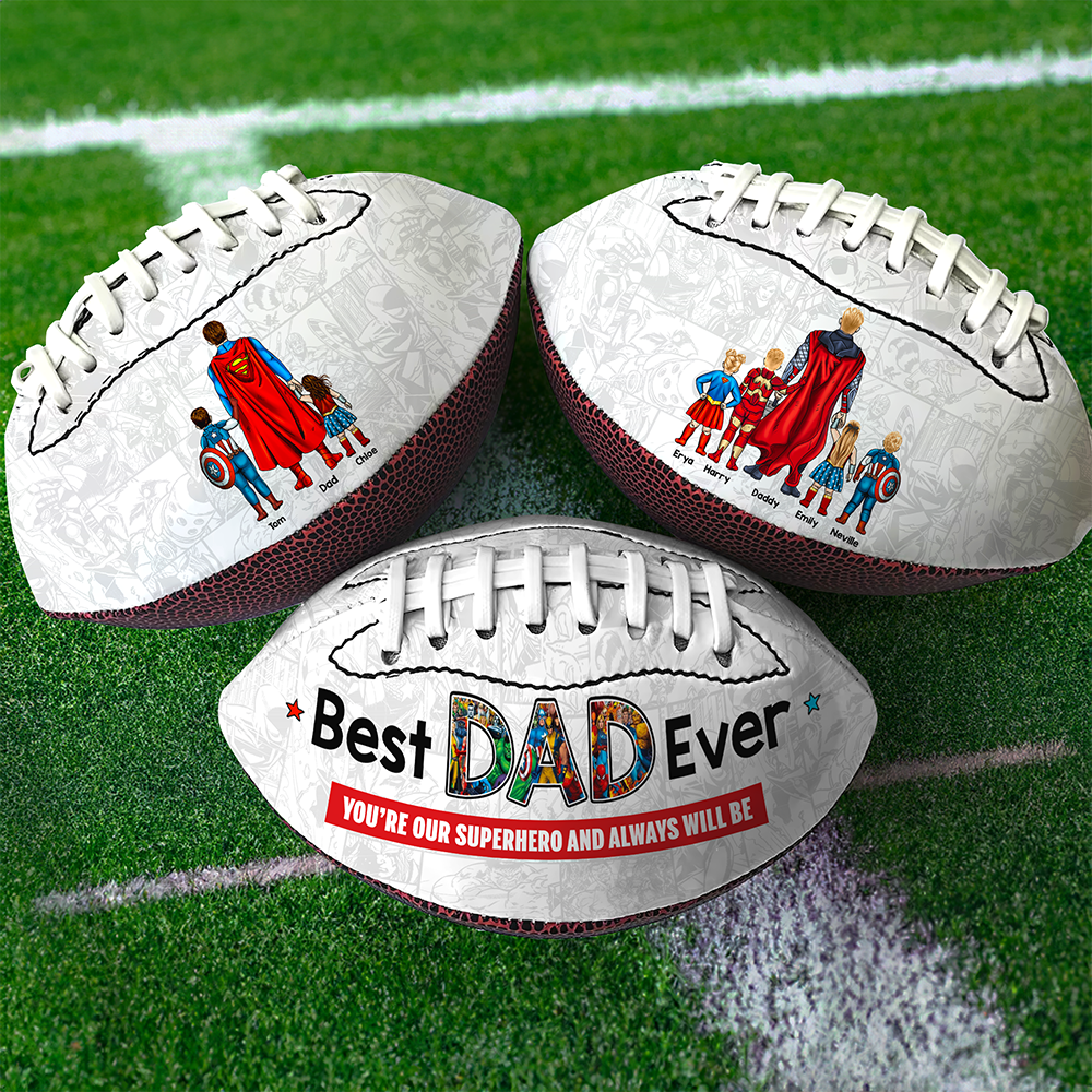 Personalized Gift For Dad American Football Father's Day Super Dad 02ACHU030425PA-Homacus