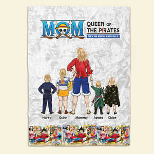 Personalized Gifts For Mom Blanket, Queen Of The Pirates Mother's Day 03ACHU210325PA-Homacus