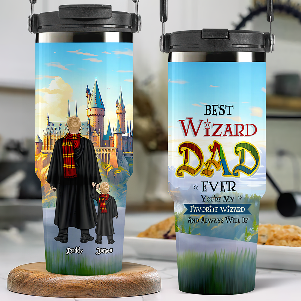Best Dad Ever 30oz Tumbler With Handle - Personalized Gifts For Dad 042achu010425-Homacus
