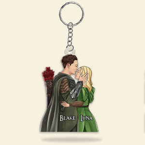 Personalized Gifts For Couple Keychain Hugging Couple 023QHHU110125TM-Homacus