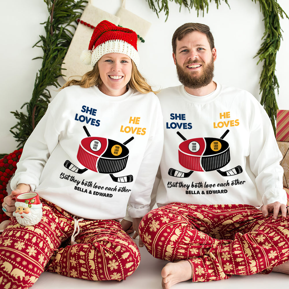 Personalized Gifts For Ice Hockey Lovers Couple Shirt 03huhu300123-Homacus