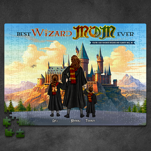 Personalized Gift For Wizard Mom Jigsaw Puzzle Best Wizard Mom Ever 03ACHU190325TM-Homacus