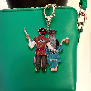 Personalized Gifts For Pirate Couple Keychain 01qhhu180225hh-Homacus