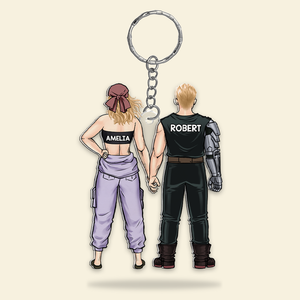 Personalized Gifts For Couple Keychain 04QHHU130125HH-Homacus