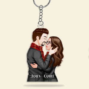 Personalized Gifts For Couple Keychain 091qhhu100125pa-Homacus