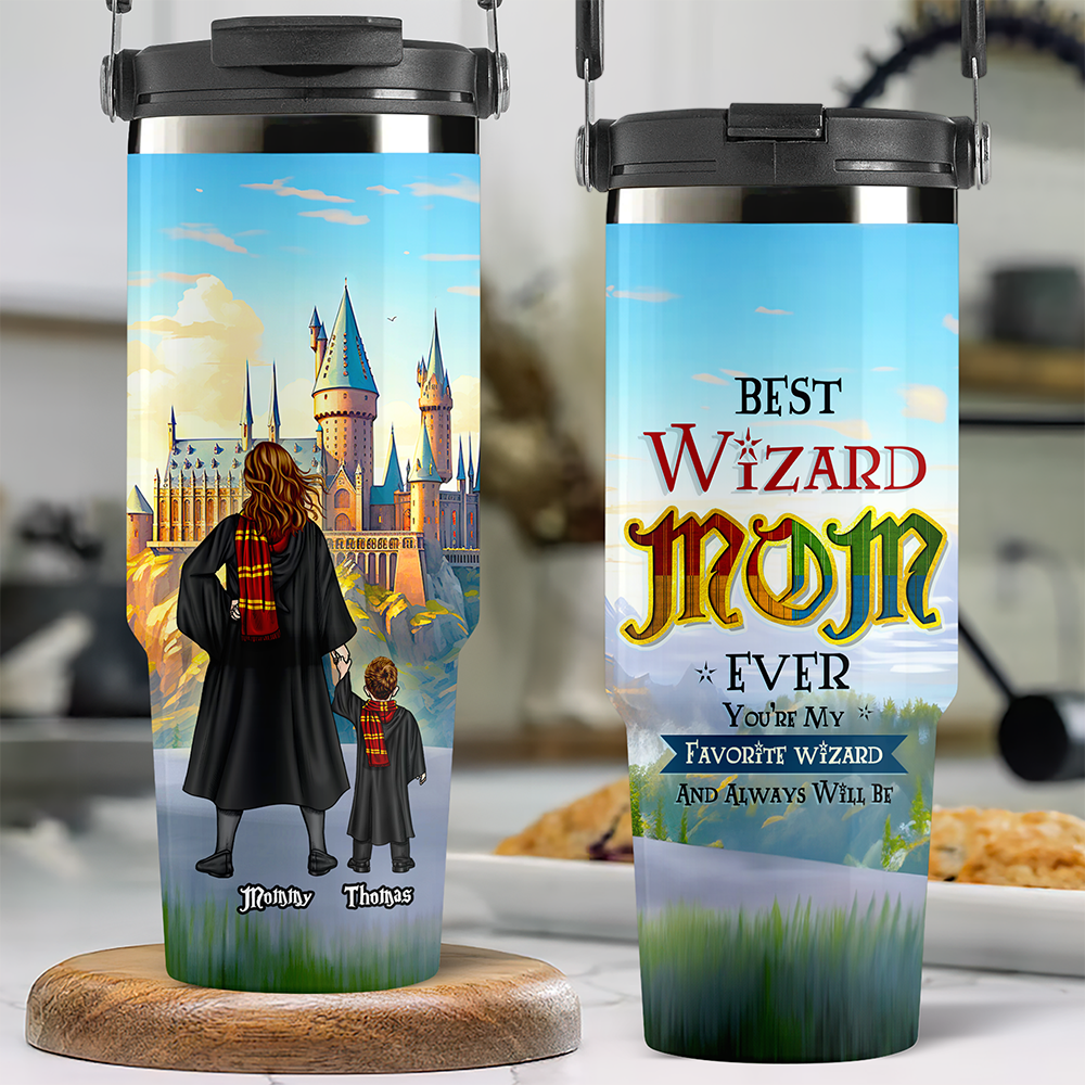 Personalized Gifts For Mom Tumbler Cup Mother's Day Wizard Mom 041ACHU0010425TM-Homacus
