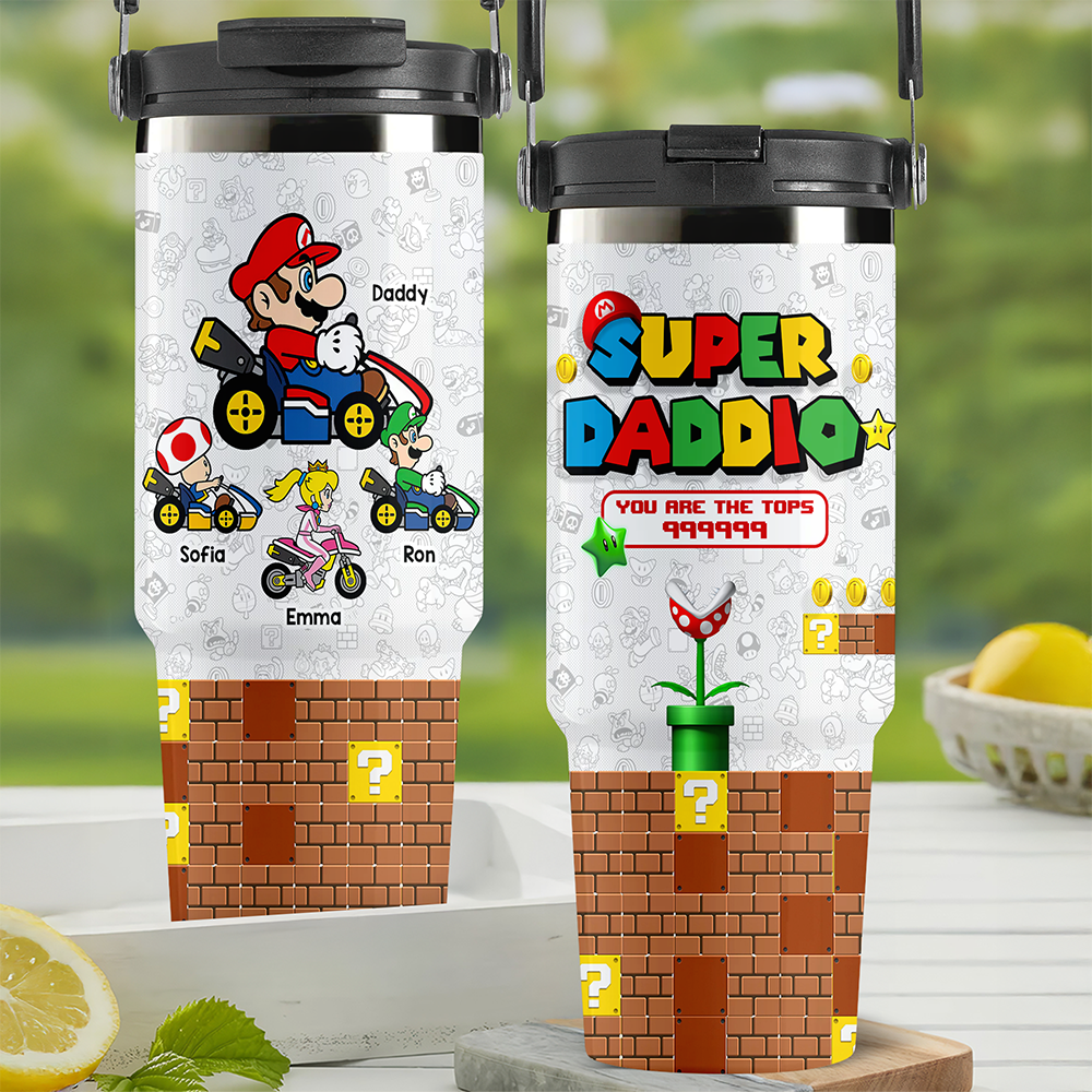 Super Dad30oz Tumbler With Handle - Personalized Gifts For Dad 022achu020425-Homacus