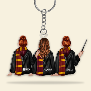 Personalized Gifts For Wizard Friends Keychain 02QHHU200125TM-Homacus