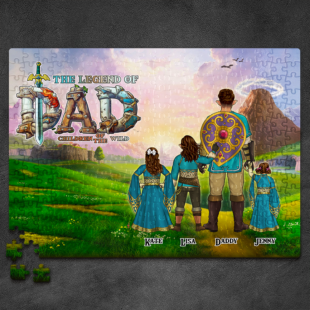 Personalized Gift For Dad Jigsaw Puzzle The Legend Of Dad Father's Day 06ACHU190325HG-Homacus