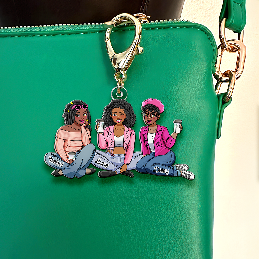 Personalized Gift For Besties Keychain Fashionable Girls 02QHHU070325HH-Homacus