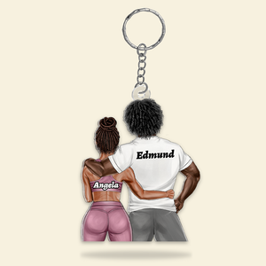 Personalized Gifts For Couple Gym Keychain 08QHHU110125TM-Homacus