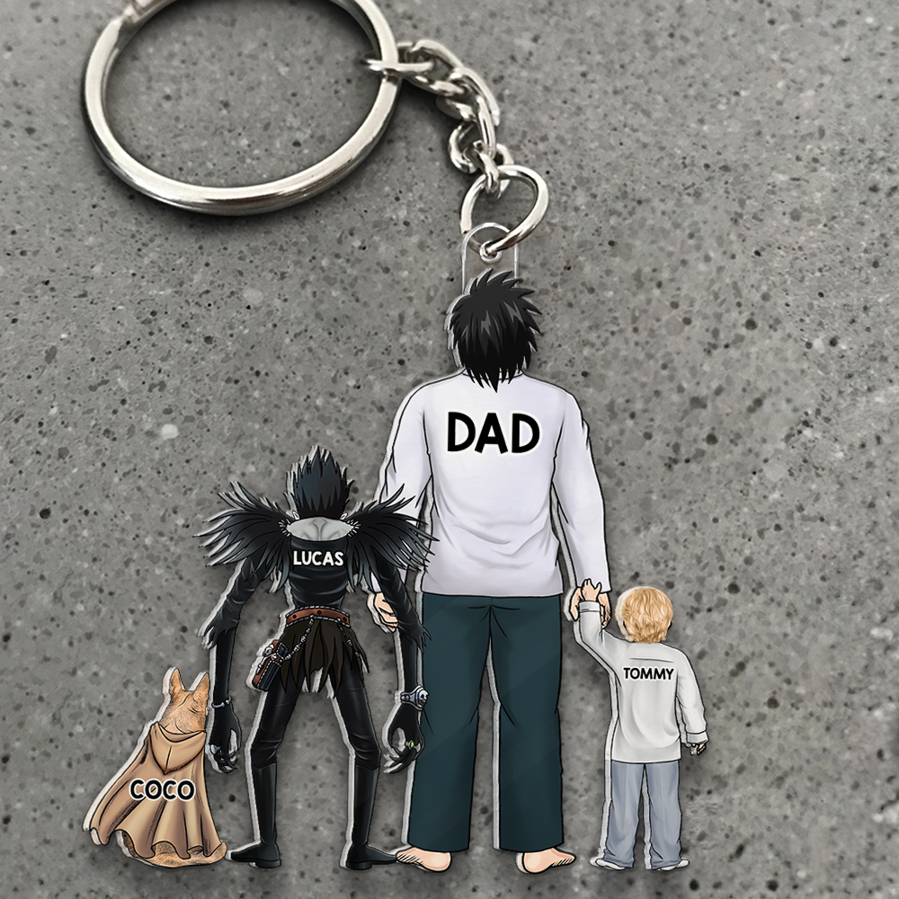 Dad Keychain - Personalized Gifts For Dad 11QHHU020525HG-Homacus