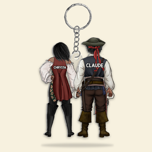 Personalized Gifts For Pirate Couple Keychain 13qhhu110125pa-Homacus