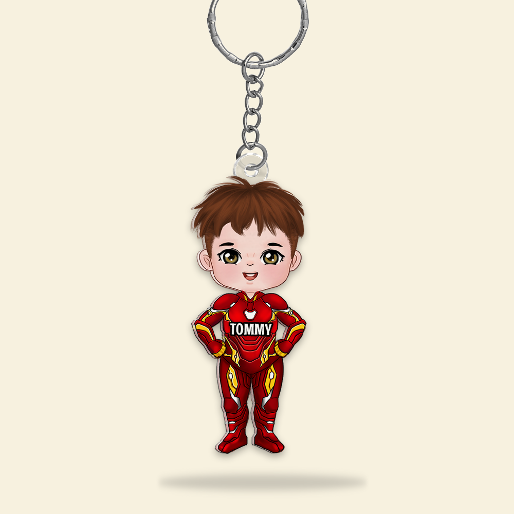 Personalized Gifts For Superhero Fans Keychain 06QHHU170125PA-Homacus