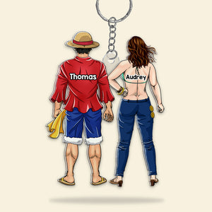 Personalized Gifts For Couple Keychain 02qhhu090125pa-Homacus