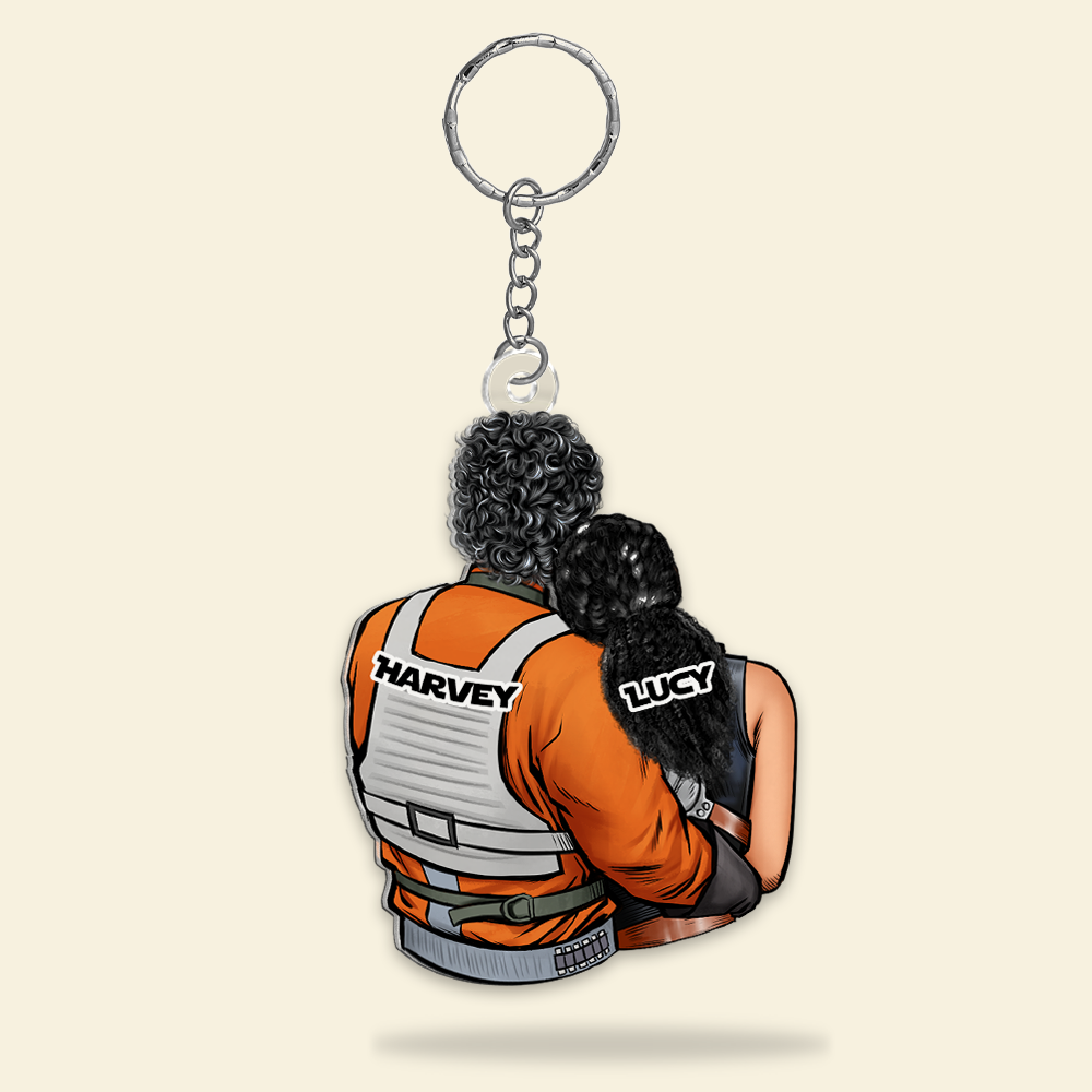 Personalized Gifts For Couple Keychain 09qhhu110125hh-Homacus