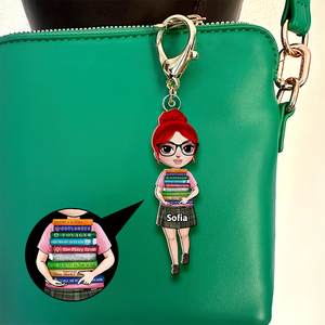 Personalized Gifts For Book Lovers Keychain 02qhhu120325hh-Homacus