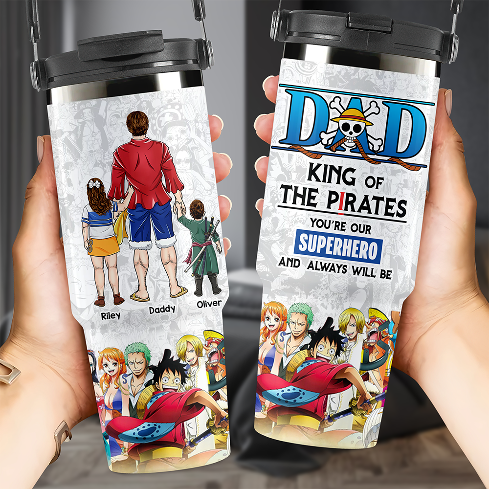 Pirate Dad 30oz Tumbler With Handle - Personalized Gifts For Dad 022ACHU010425PA-Homacus