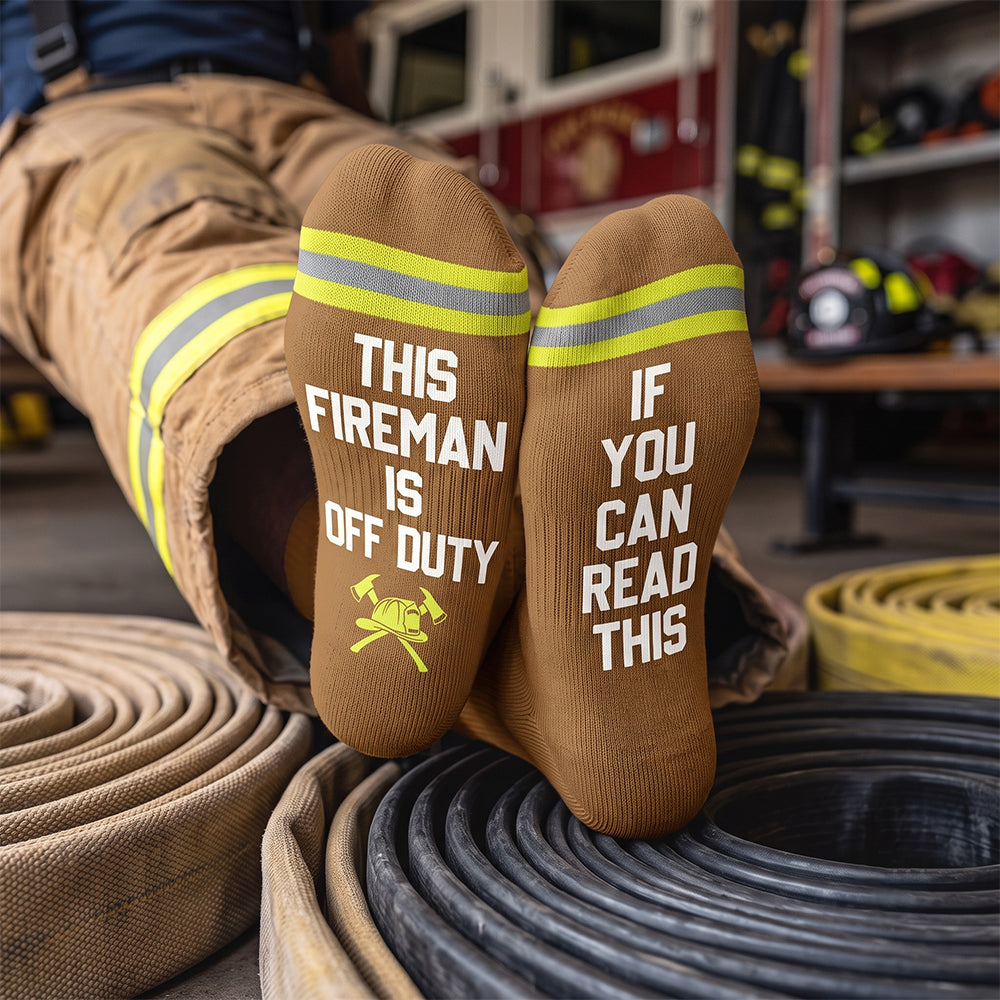Firefighter Socks - Personalized Gifts For Firefighter 01hudh220926